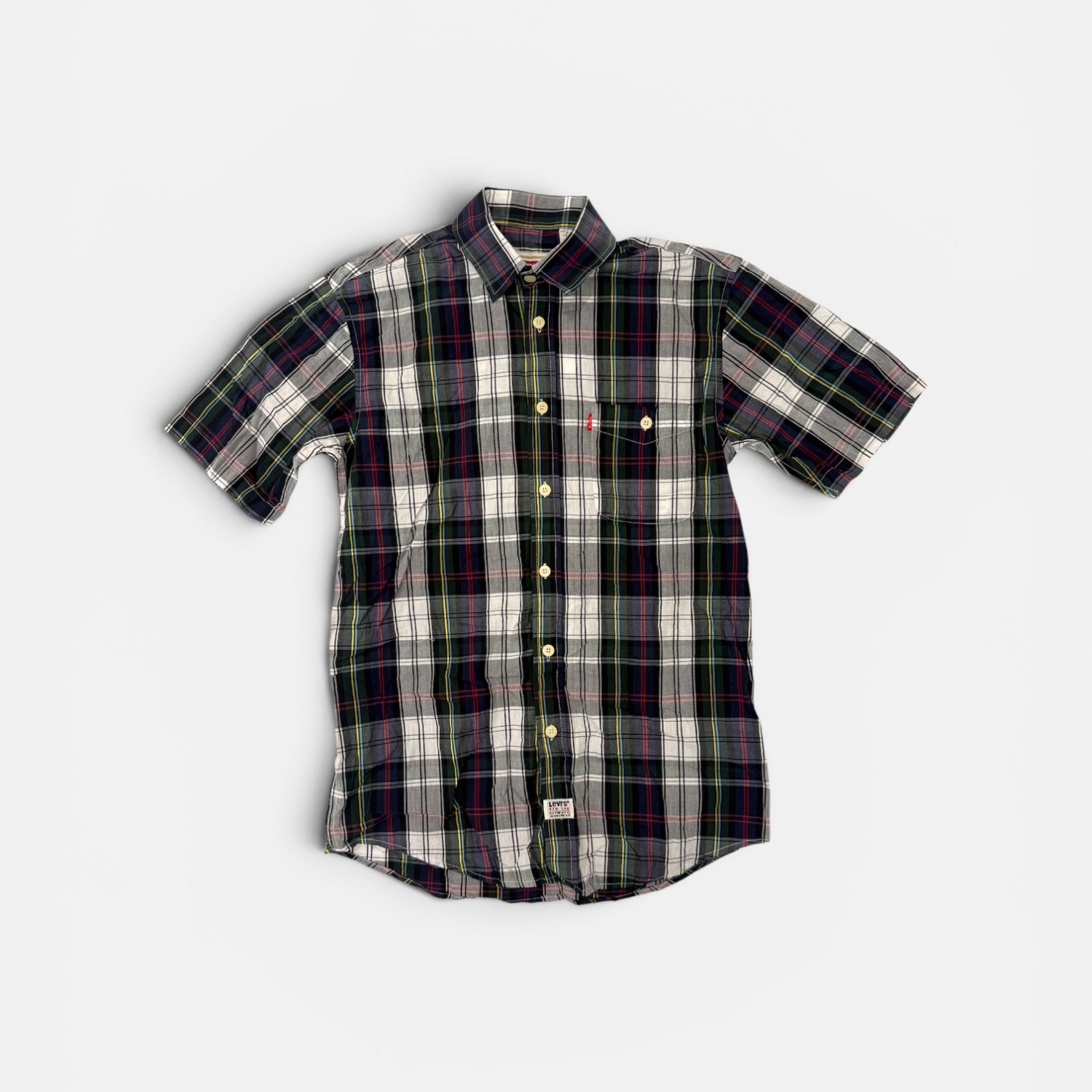 Levi’s Unisex Καρό Κοντομάνικο Πουκάμισο M